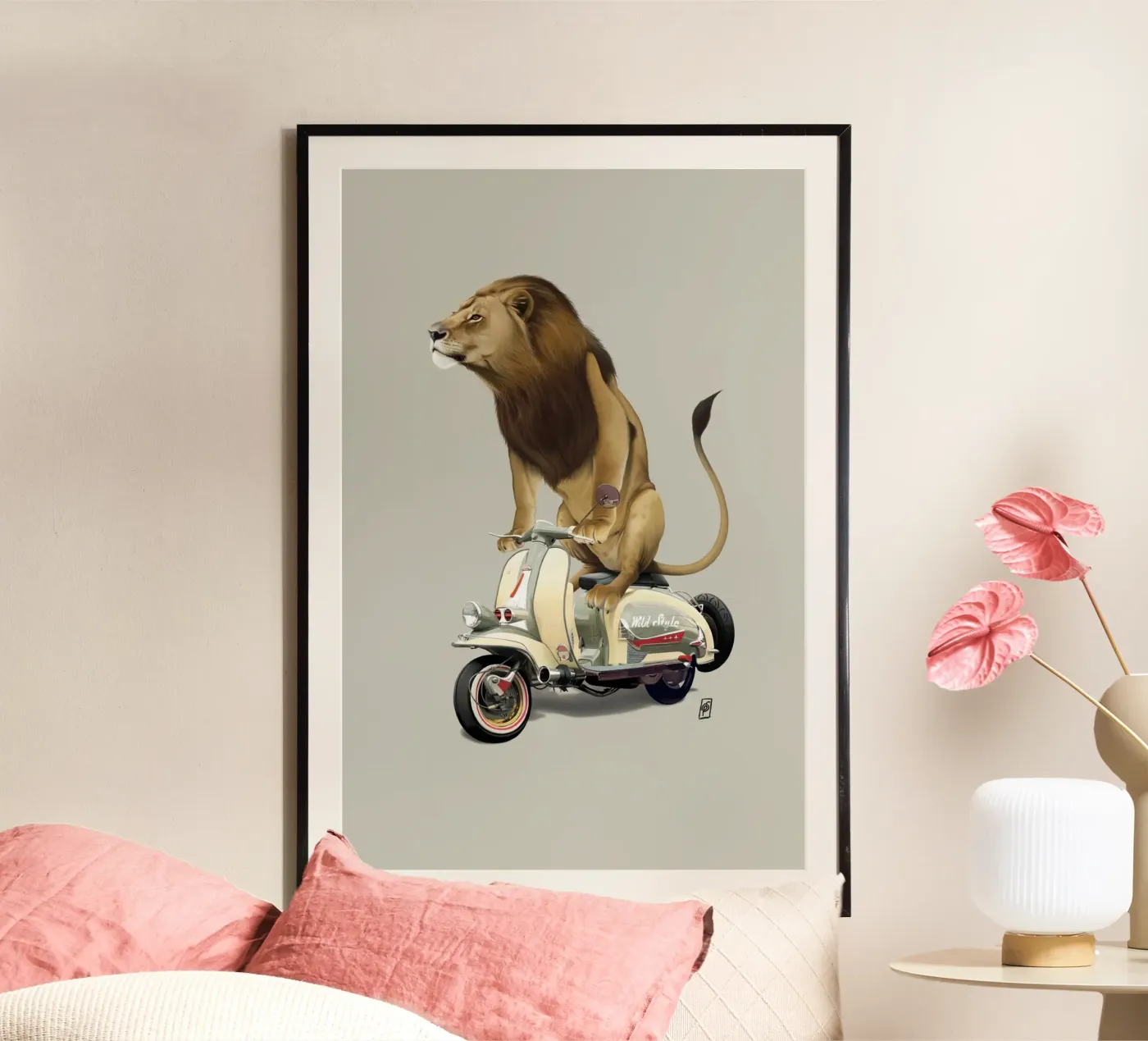 Lamb (Colour) poster van Rob Art | Illustration