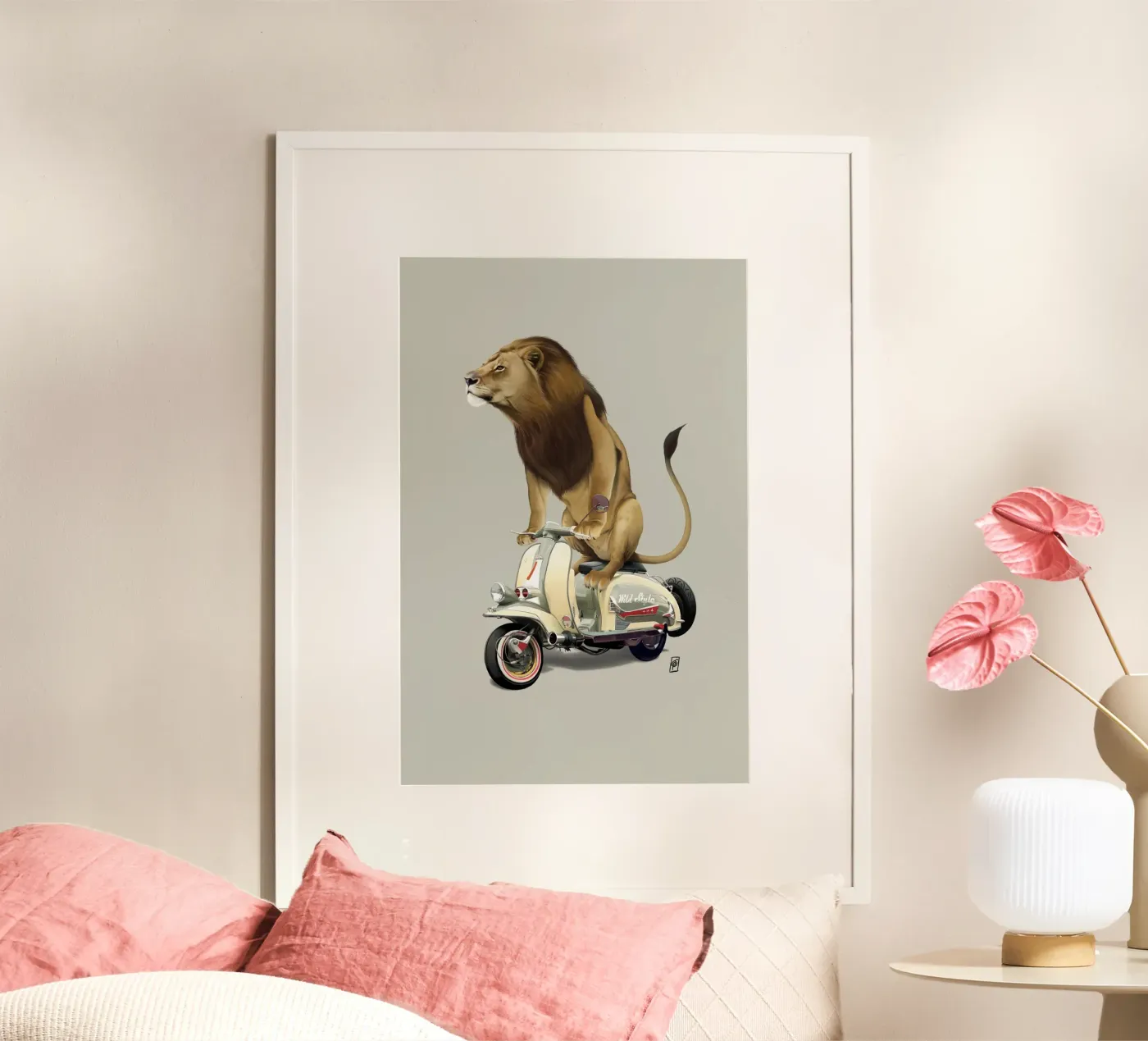 Lamb (Colour) poster van Rob Art | Illustration