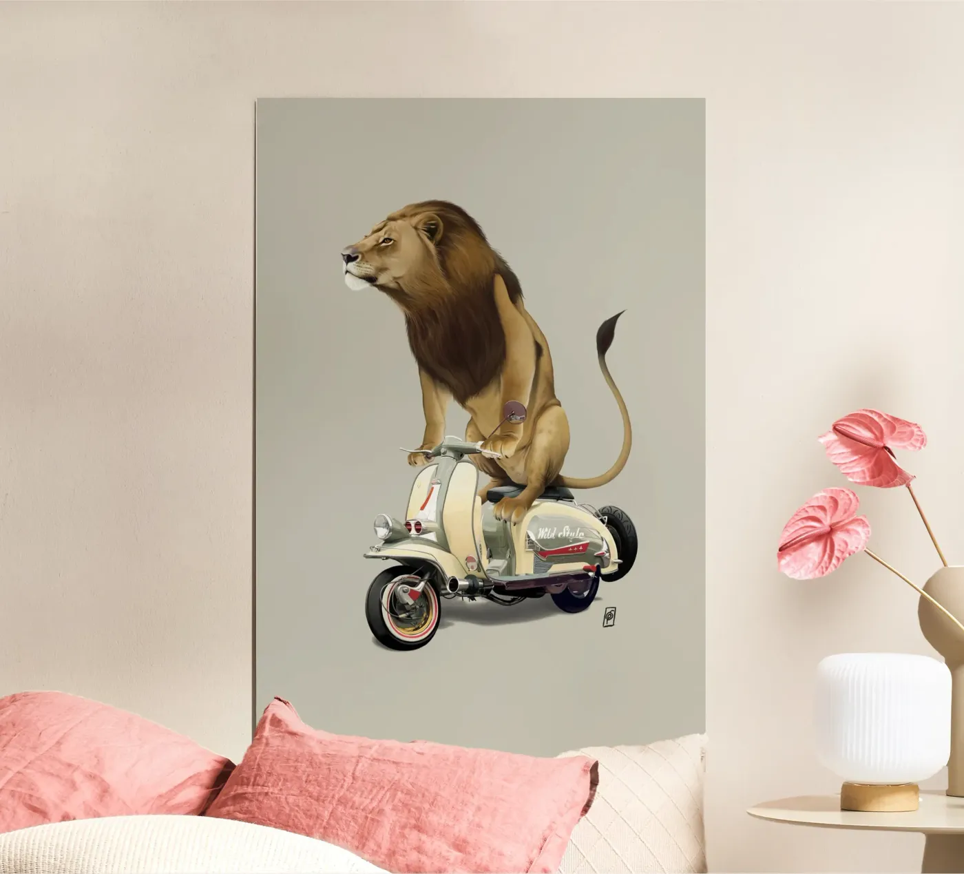 Lamb (Colour) poster van Rob Art | Illustration