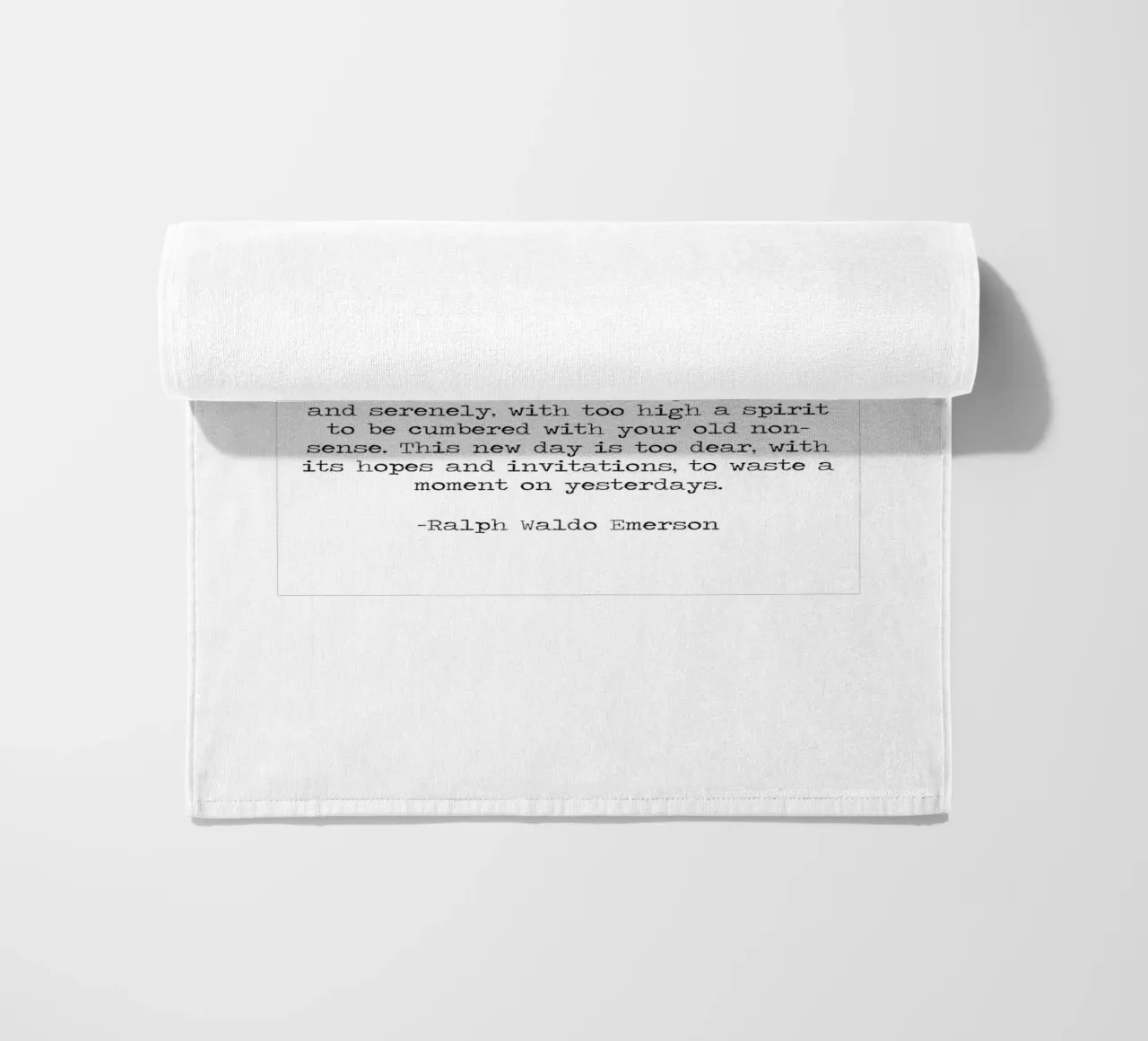 Schreib es auf dein Herz, Ralph Waldo Emerson Zitat Strandtuch von Summer Soul Co. - Quotes