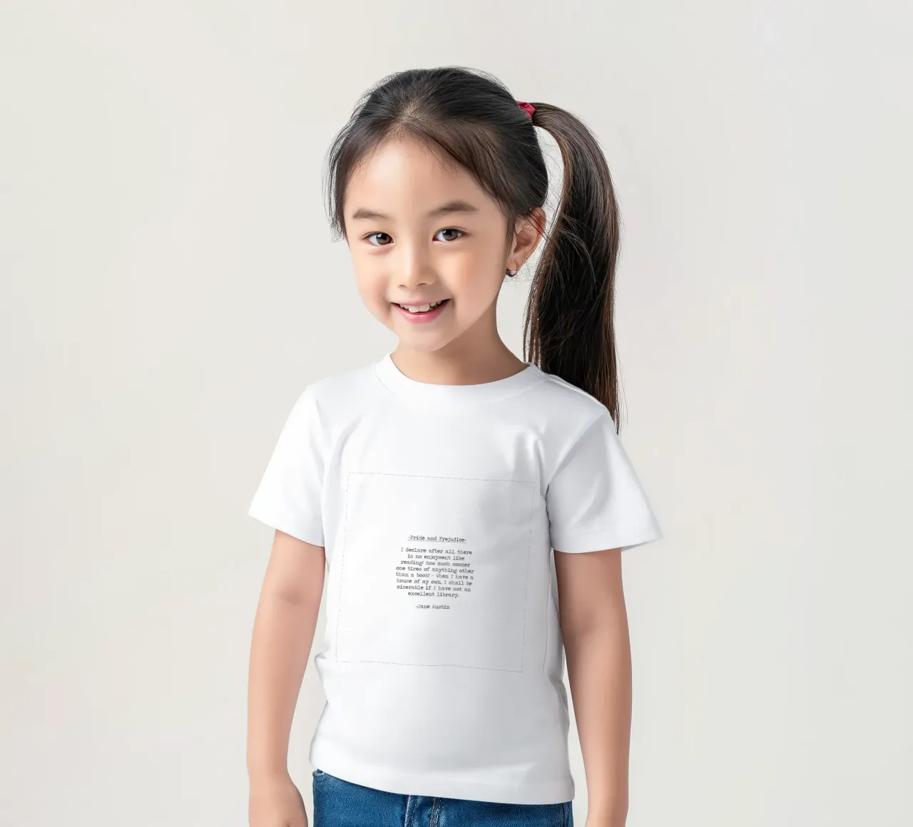 Orgoglio e pregiudizio - L'amore per la lettura citazione di un libro t-shirt bambini da Summer Soul Co. - Quotes
