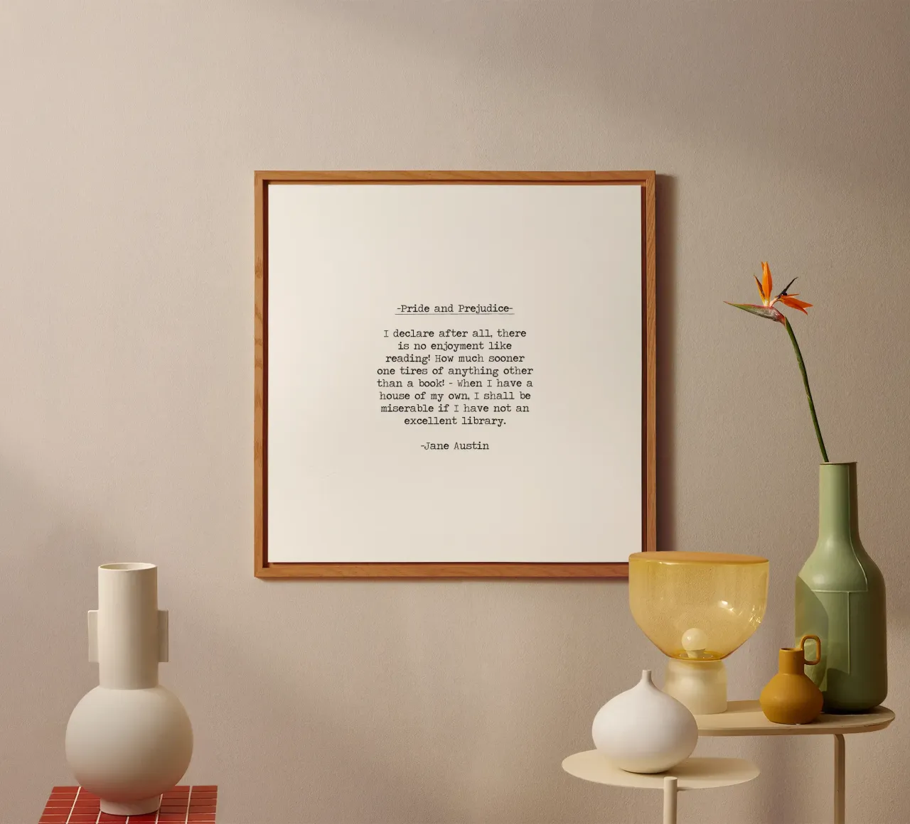 Orgoglio e pregiudizio - L'amore per la lettura citazione di un libro alluminio dibond da Summer Soul Co. - Quotes
