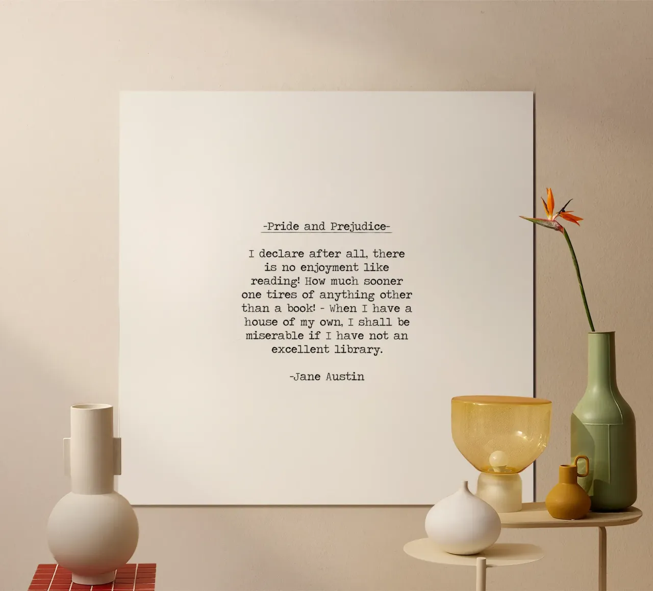 Orgoglio e pregiudizio - L'amore per la lettura citazione di un libro carta hahnemühle da Summer Soul Co. - Quotes