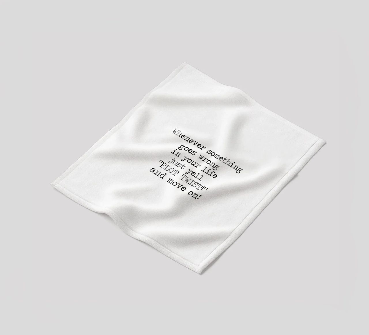 Ogni volta che qualcosa va storto urlate semplicemente colpo di scena! Citazione coperta in pile da Summer Soul Co. - Quotes