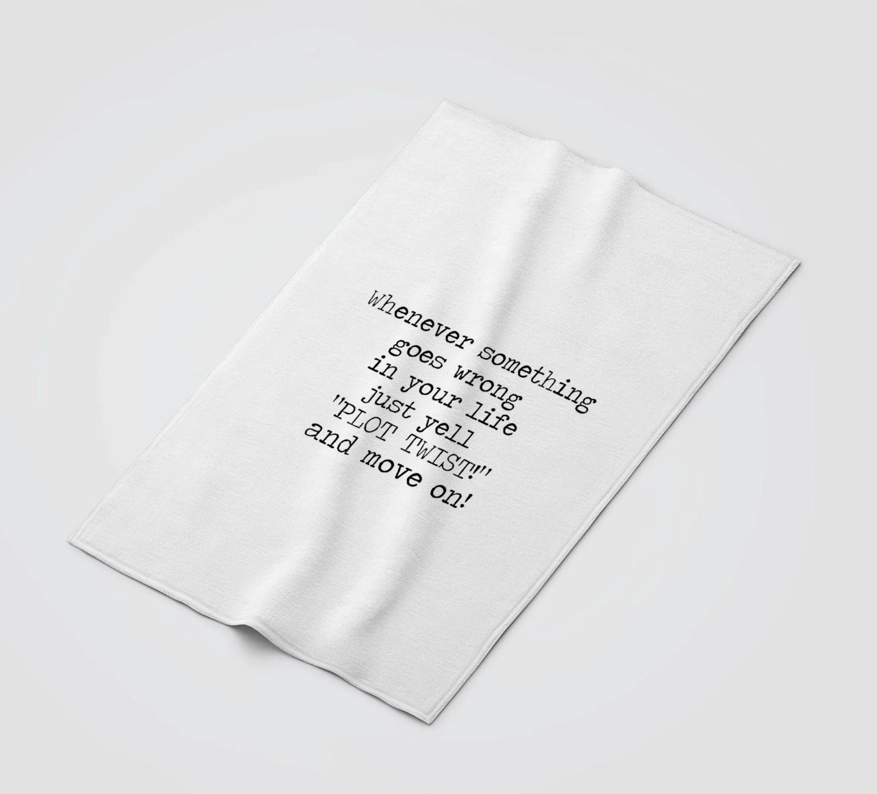 Ogni volta che qualcosa va storto urlate semplicemente colpo di scena! Citazione coperta in pile da Summer Soul Co. - Quotes