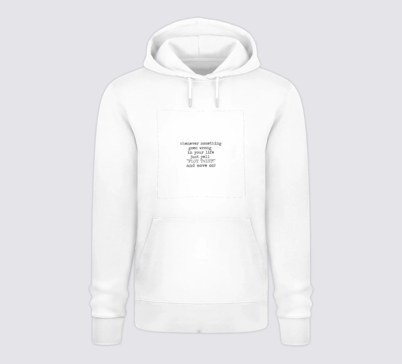 Ogni volta che qualcosa va storto urlate semplicemente colpo di scena! Citazione felpa con cappuccio da Summer Soul Co. - Quotes