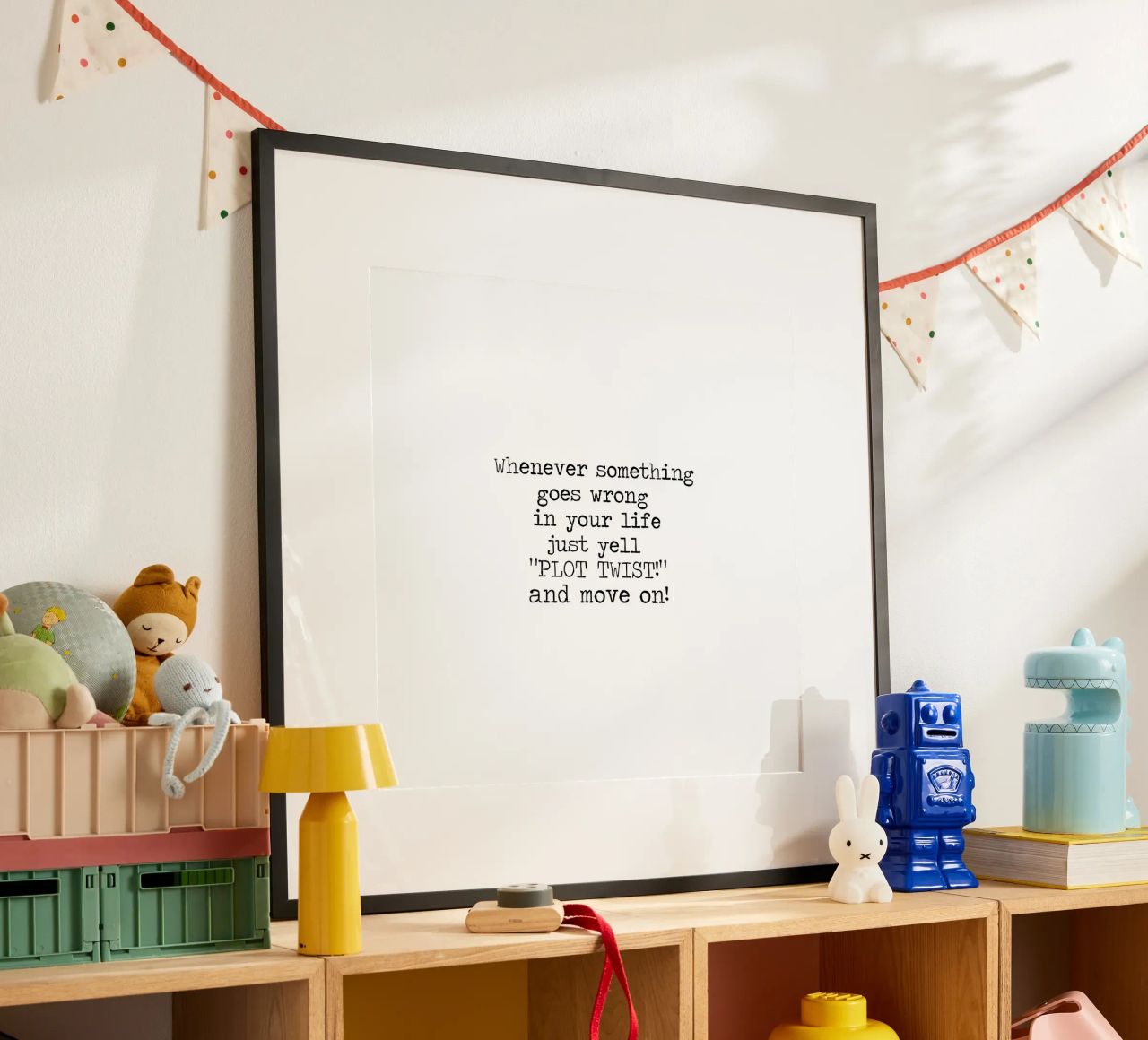 Immer, wenn etwas schief geht, schreien Sie einfach "Plot Twist"! Zitat Hahnemühle von Summer Soul Co. - Quotes