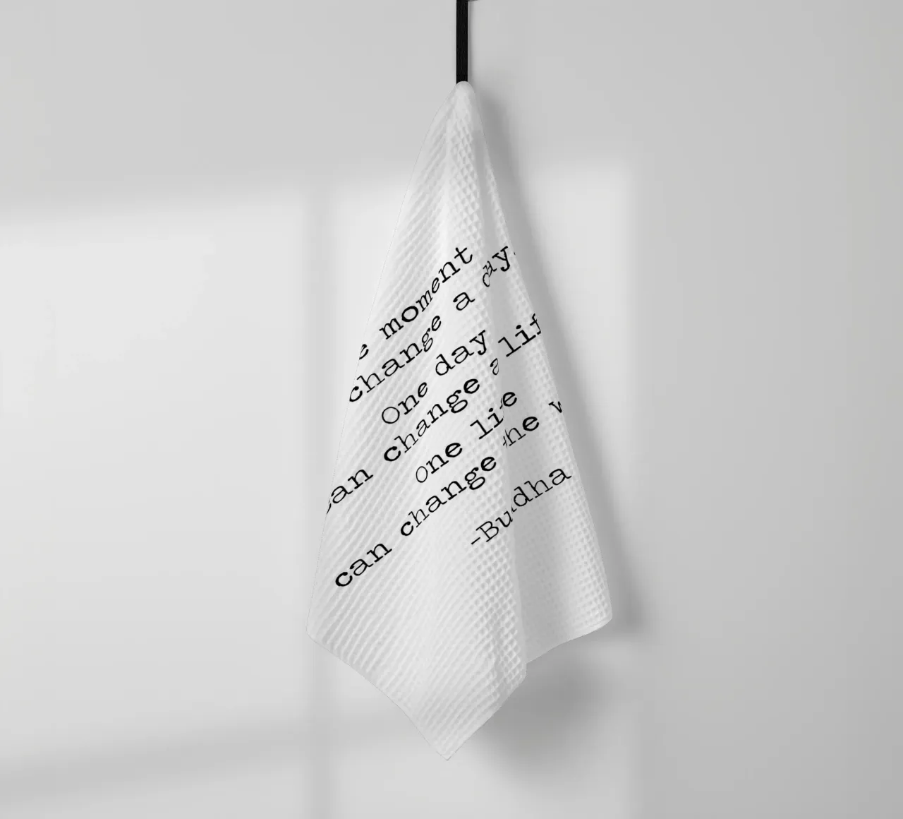 Un momento può cambiare la giornata - Citazione di Buddha Insegnamento buddista canovaccio da cucina da Summer Soul Co. - Quotes