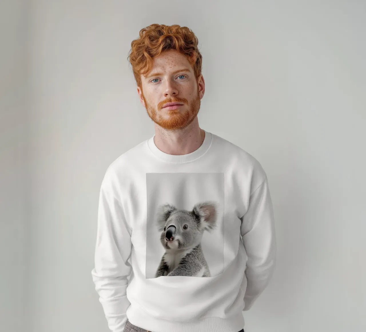 Ben simpatico koala felpa da Carinaprint