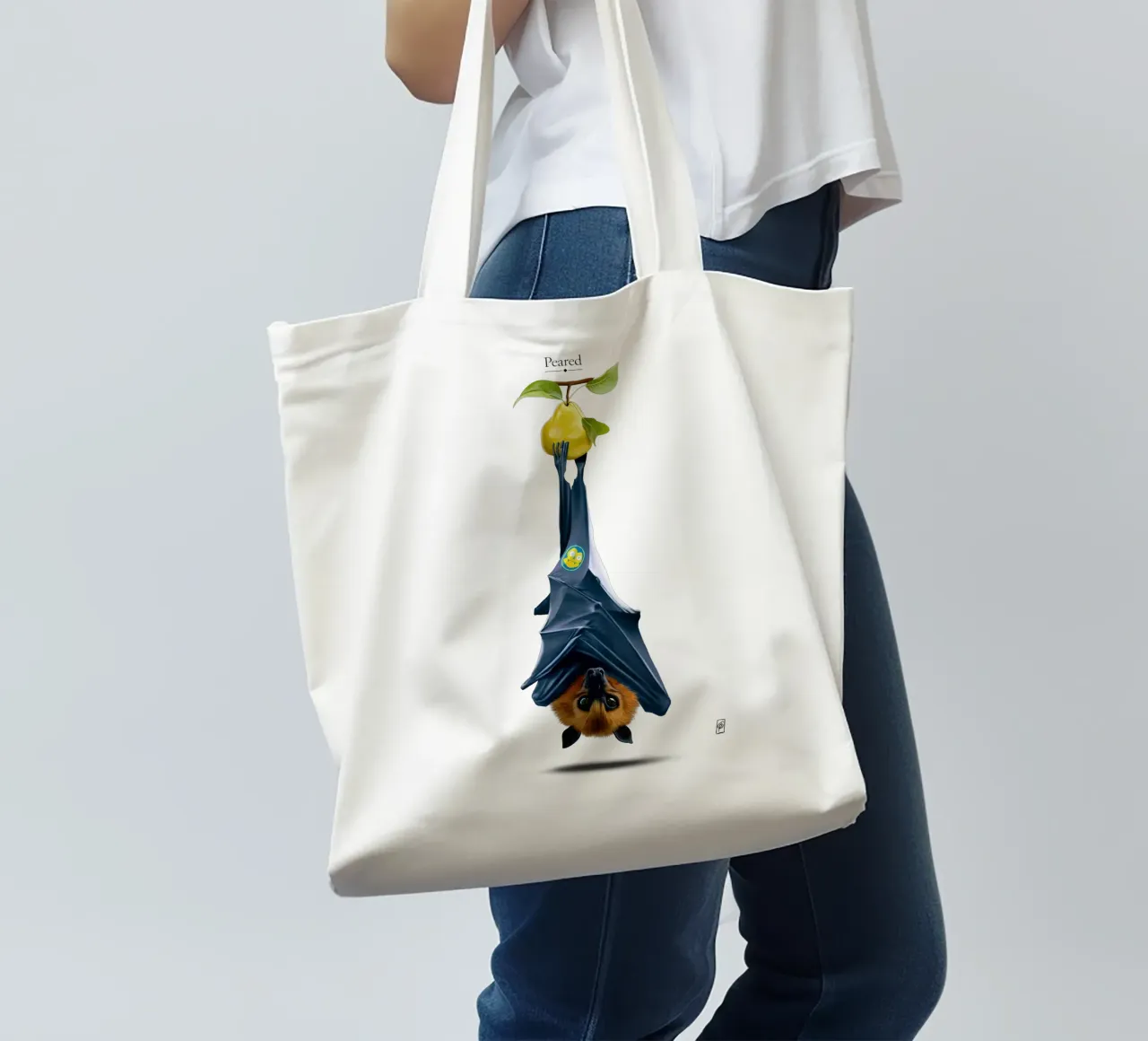 Peared (Wordless) borsa in juta da Rob Art | Illustration