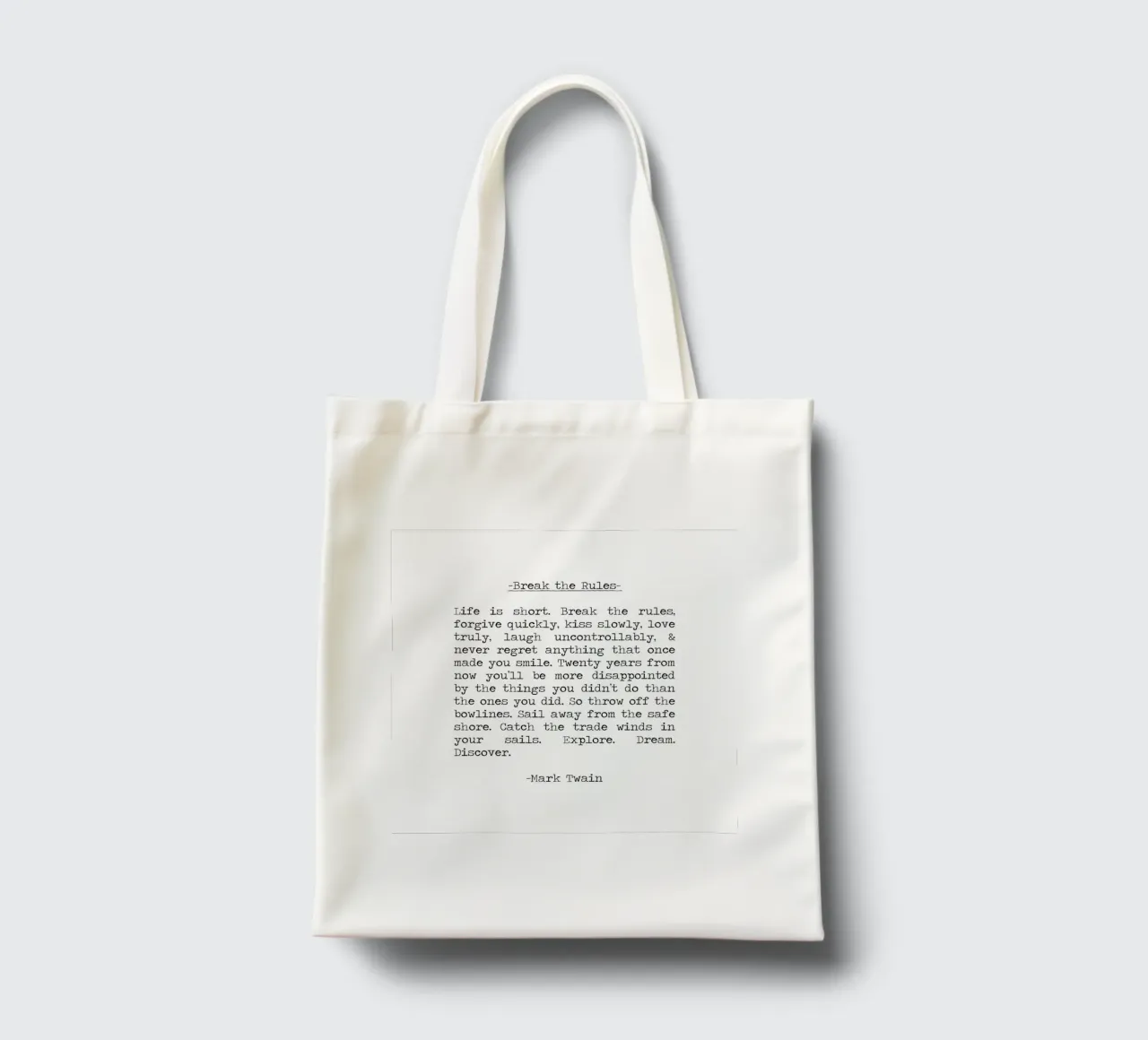 Infrangere le regole - La vita è breve, esplorare, sognare, scoprire borsa in juta da Summer Soul Co. - Quotes