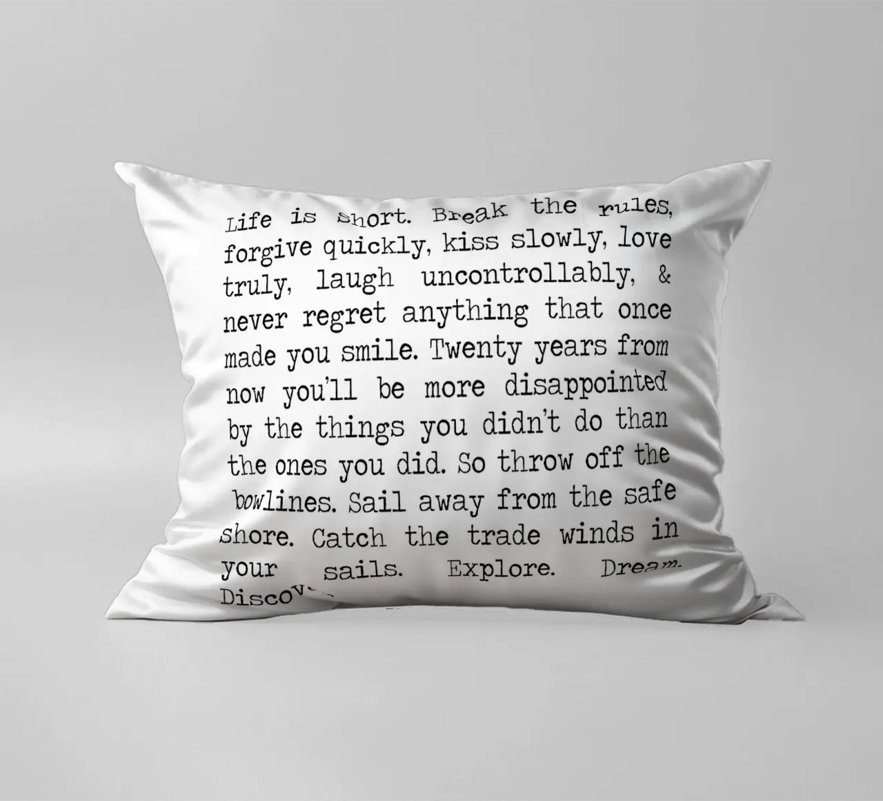 Infrangere le regole - La vita è breve, esplorare, sognare, scoprire cuscino da Summer Soul Co. - Quotes