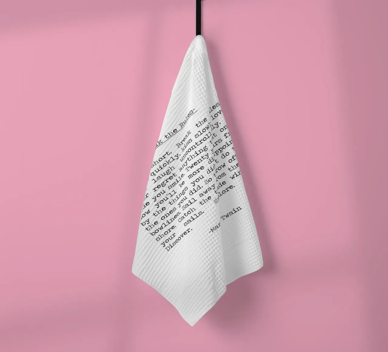 Infrangere le regole - La vita è breve, esplorare, sognare, scoprire canovaccio da cucina da Summer Soul Co. - Quotes