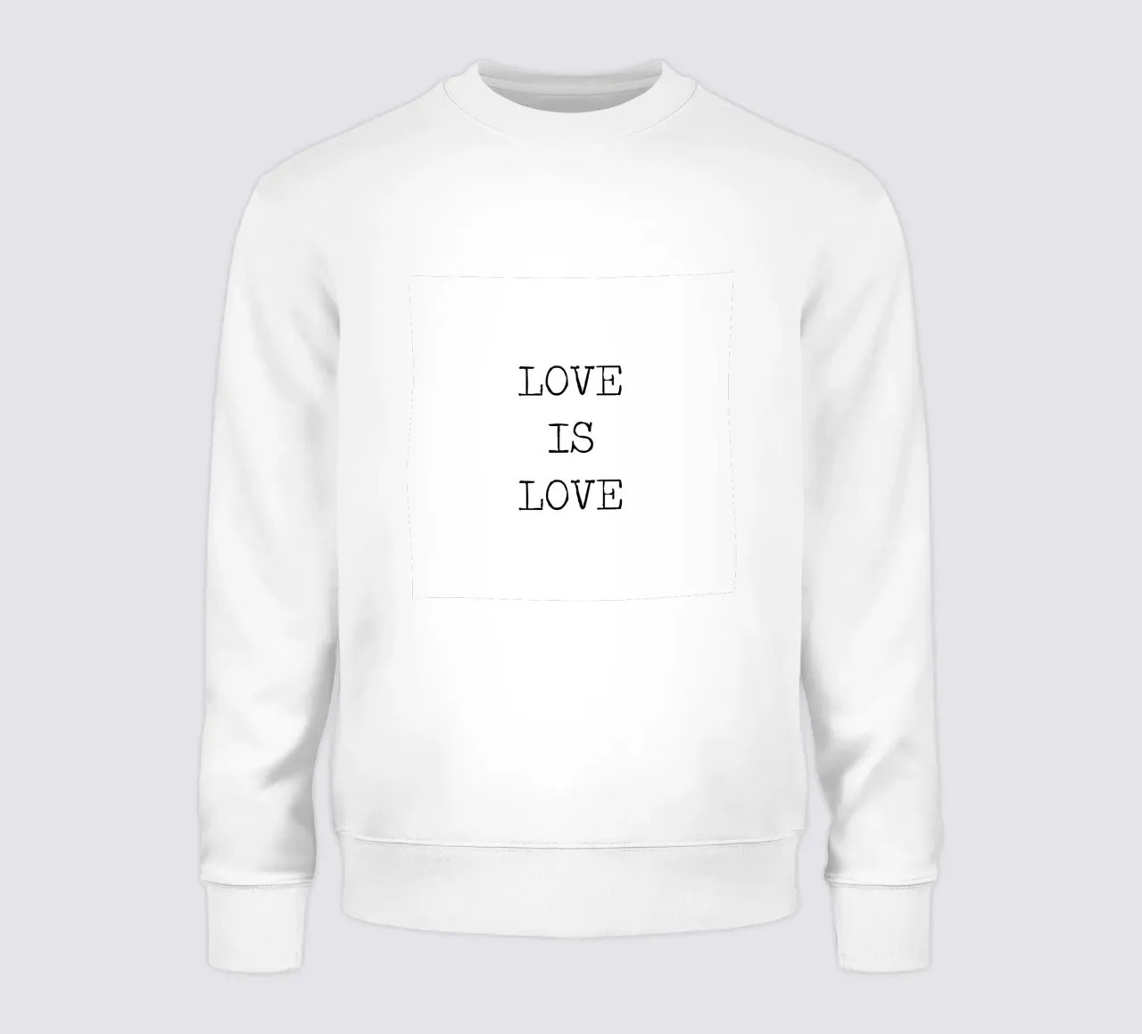 L'amore è amore LGBQT Tipografia Word Art Citazione felpa da Summer Soul Co. - Quotes