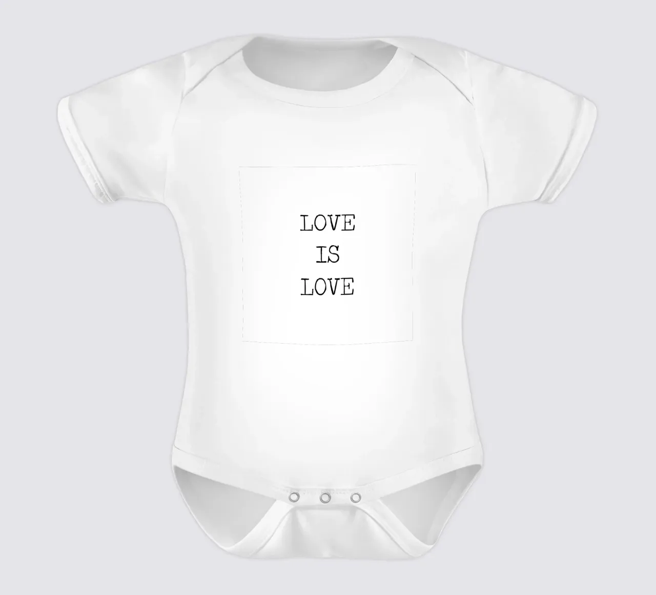 L'amore è amore LGBQT Tipografia Word Art Citazione body neonato maniche corte da Summer Soul Co. - Quotes