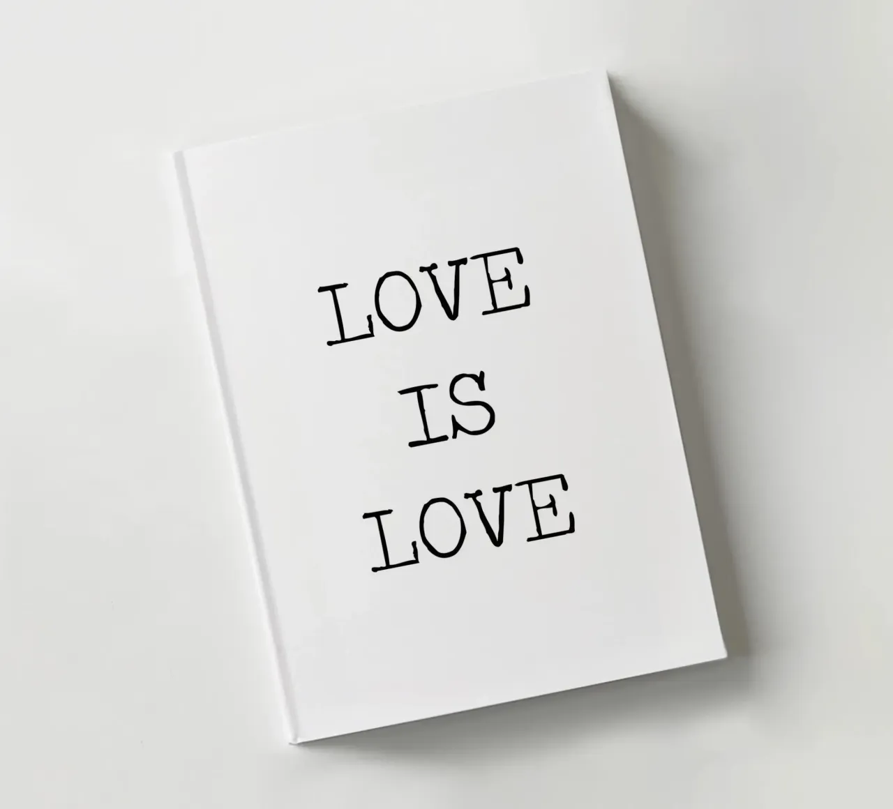 Liefde is Liefde LGBQT Typografie Woordkunst Citaat notitieboek van Summer Soul Co. - Quotes