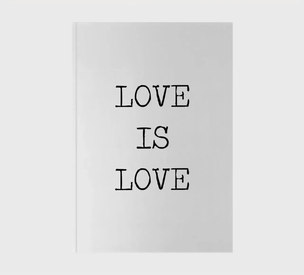 Liefde is Liefde LGBQT Typografie Woordkunst Citaat notitieboek van Summer Soul Co. - Quotes