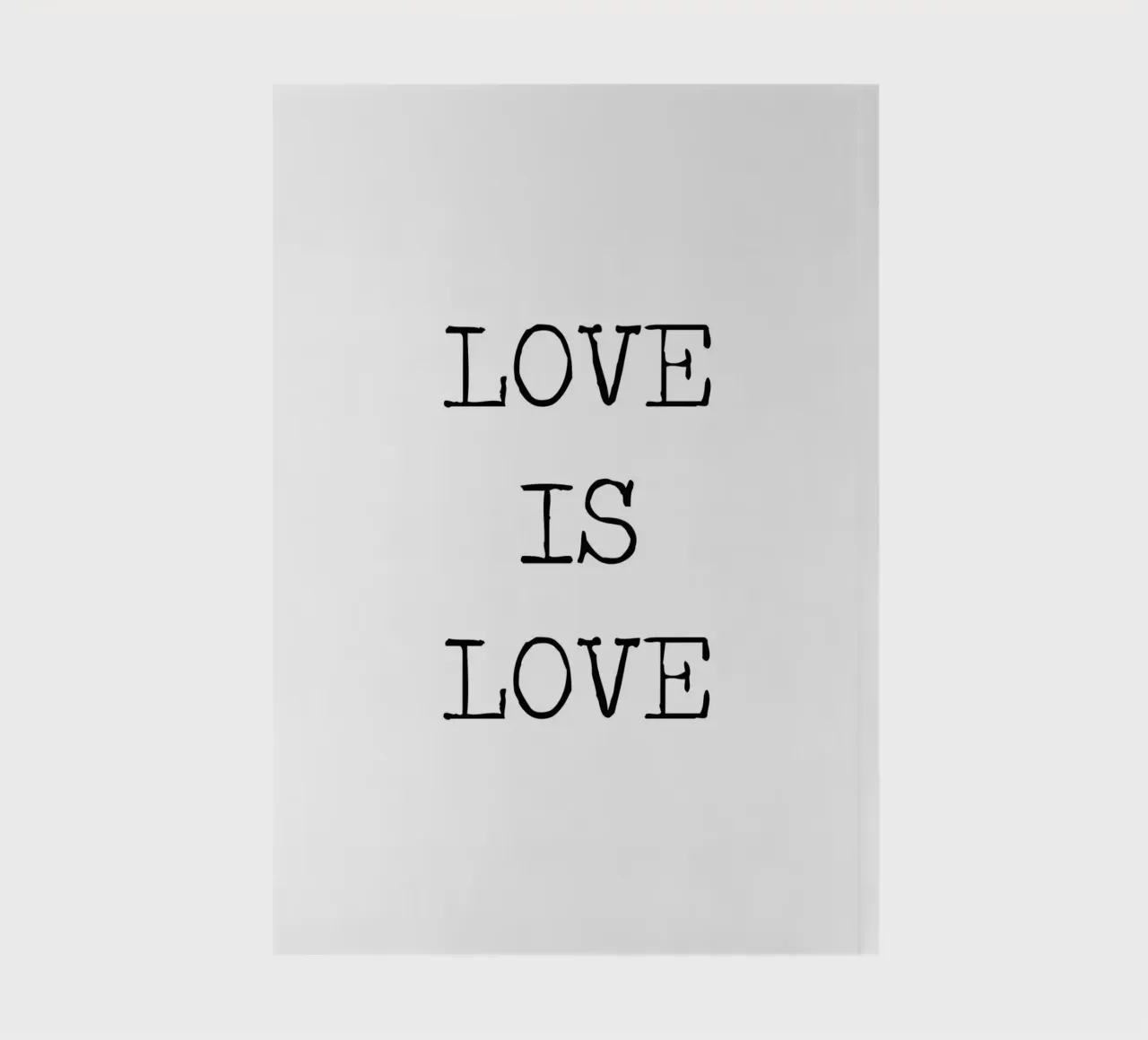 Liefde is Liefde LGBQT Typografie Woordkunst Citaat notitieboek van Summer Soul Co. - Quotes
