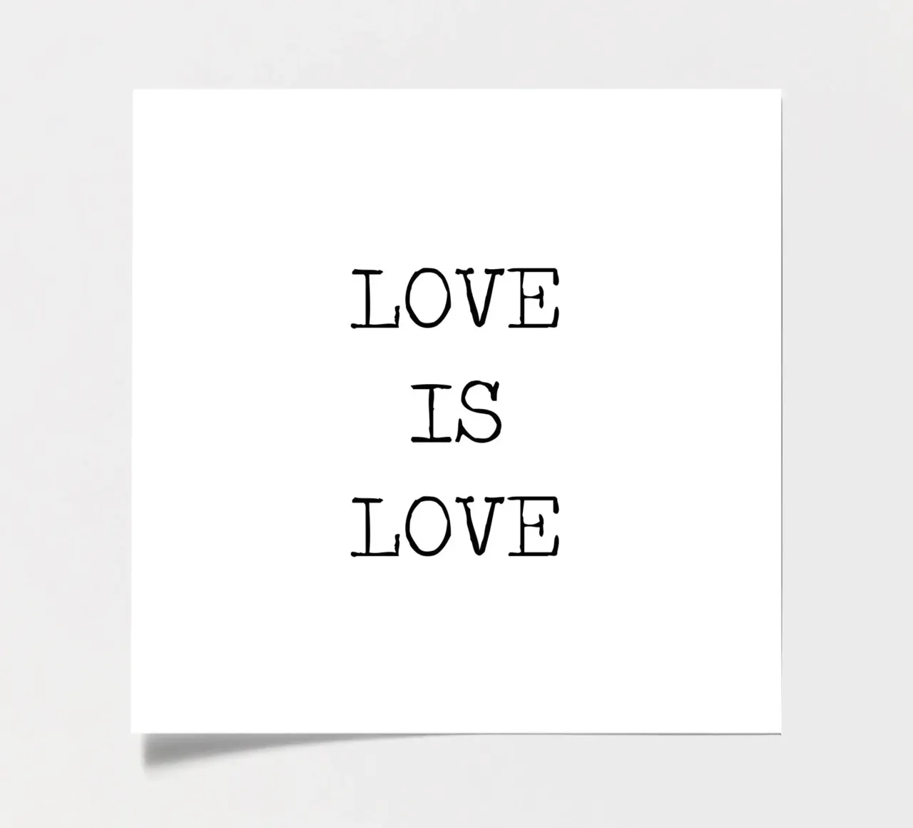 Love is Love LGBQT Typography Word Art Quote sticker sheet by Summer Soul Co. - Quotes