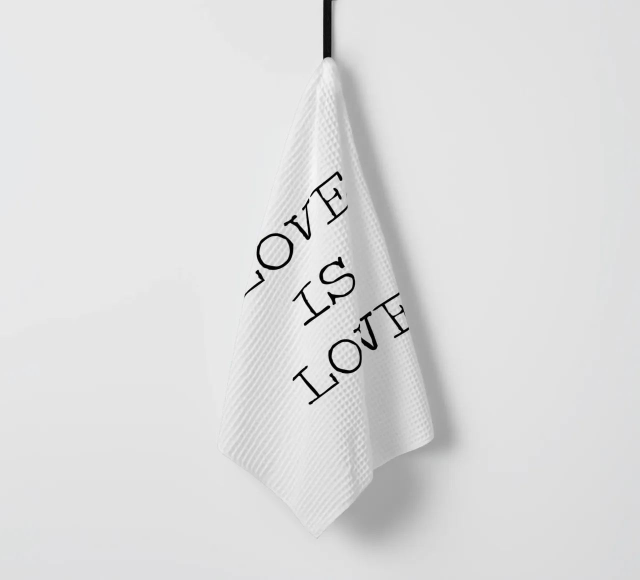 L'amour est l'amour LGBQT Typographie Word Art Citation torchon de Summer Soul Co. - Quotes