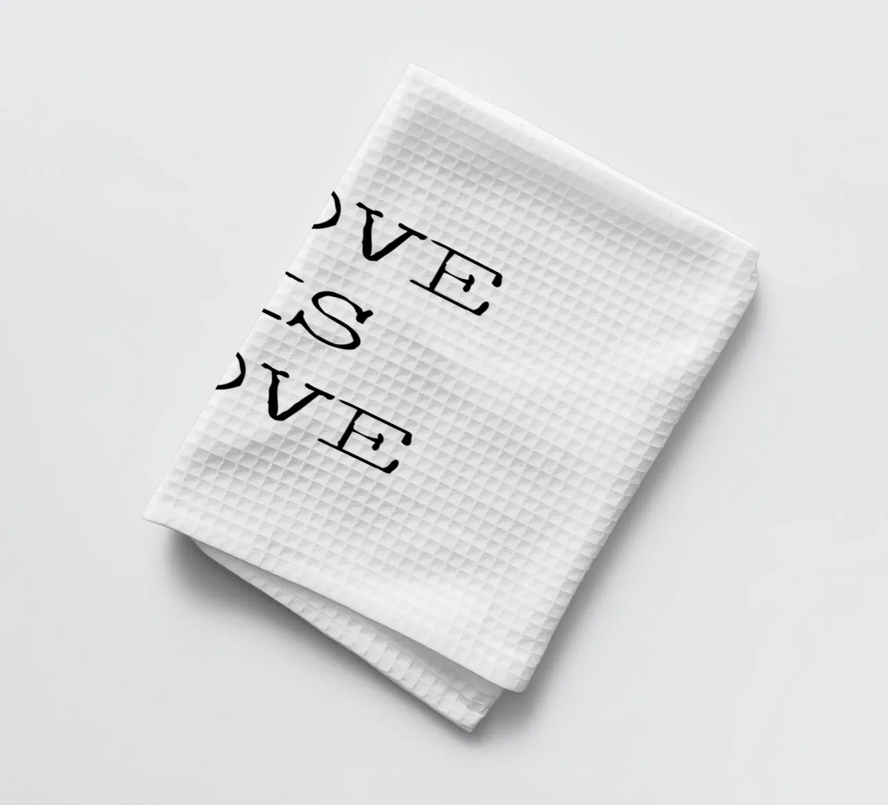 L'amour est l'amour LGBQT Typographie Word Art Citation torchon de Summer Soul Co. - Quotes