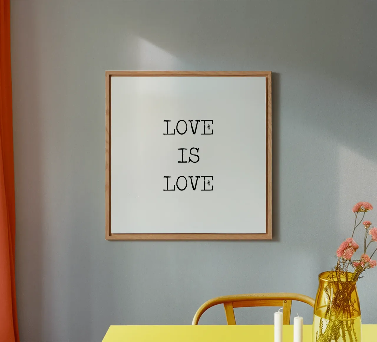 Love is Love LGBQT Typography Word Art Quote forex plate by Summer Soul Co. - Quotes