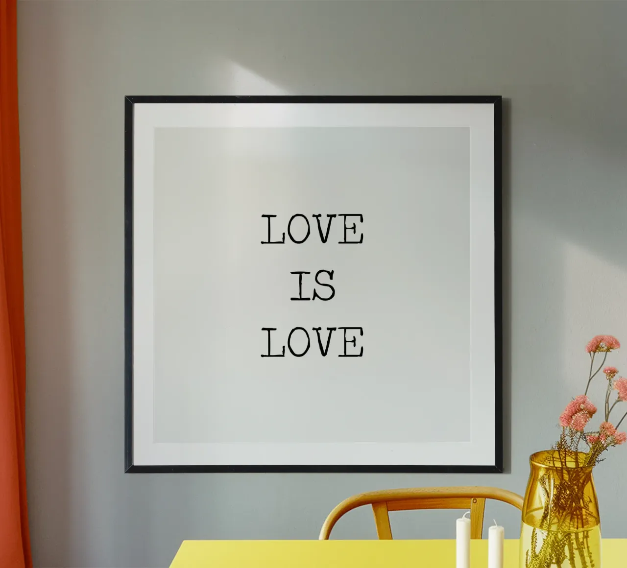 L'amore è amore LGBQT Tipografia Word Art Citazione carta hahnemühle da Summer Soul Co. - Quotes