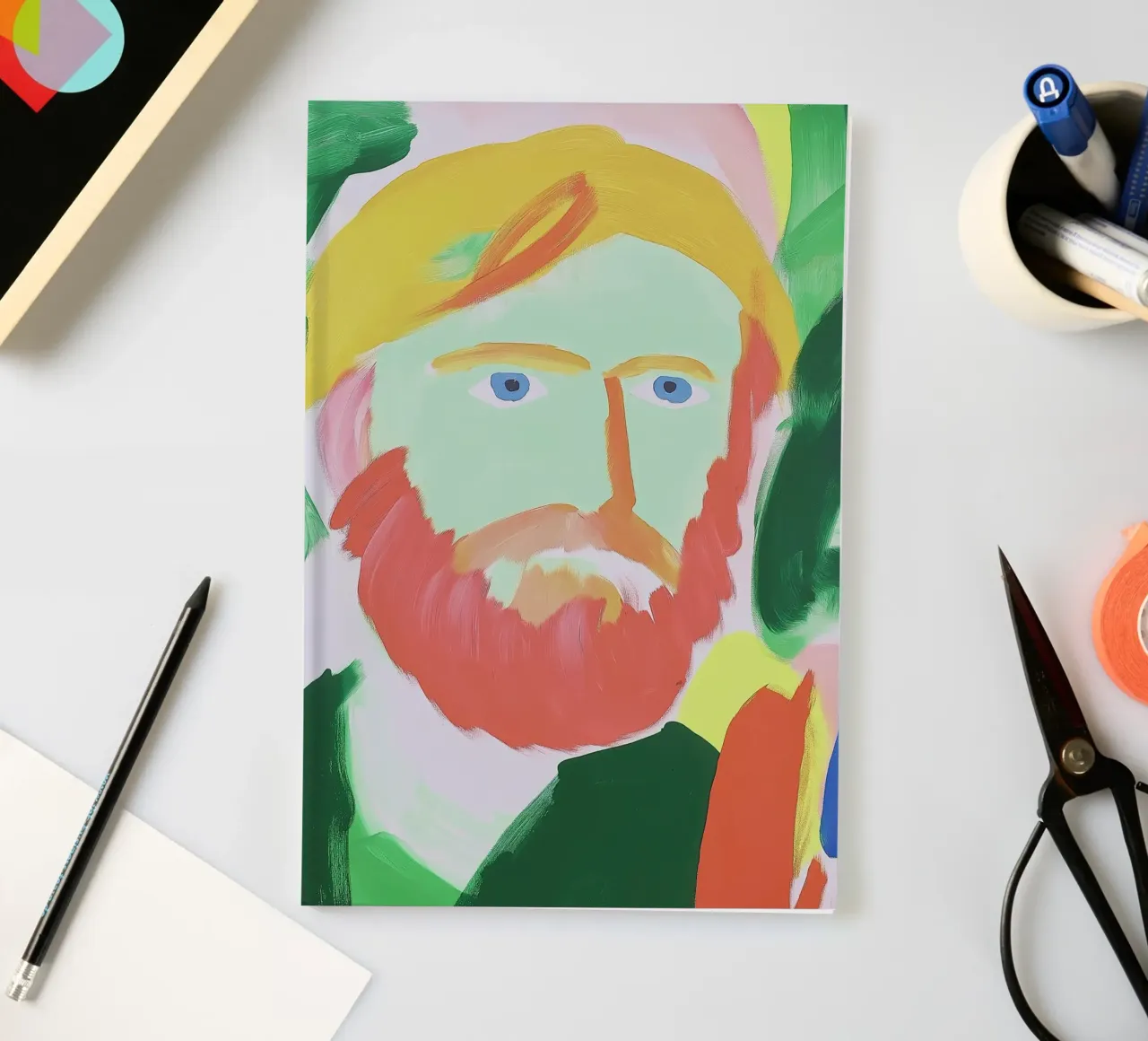 Van Gogh Self Portrait notebook by Art Center