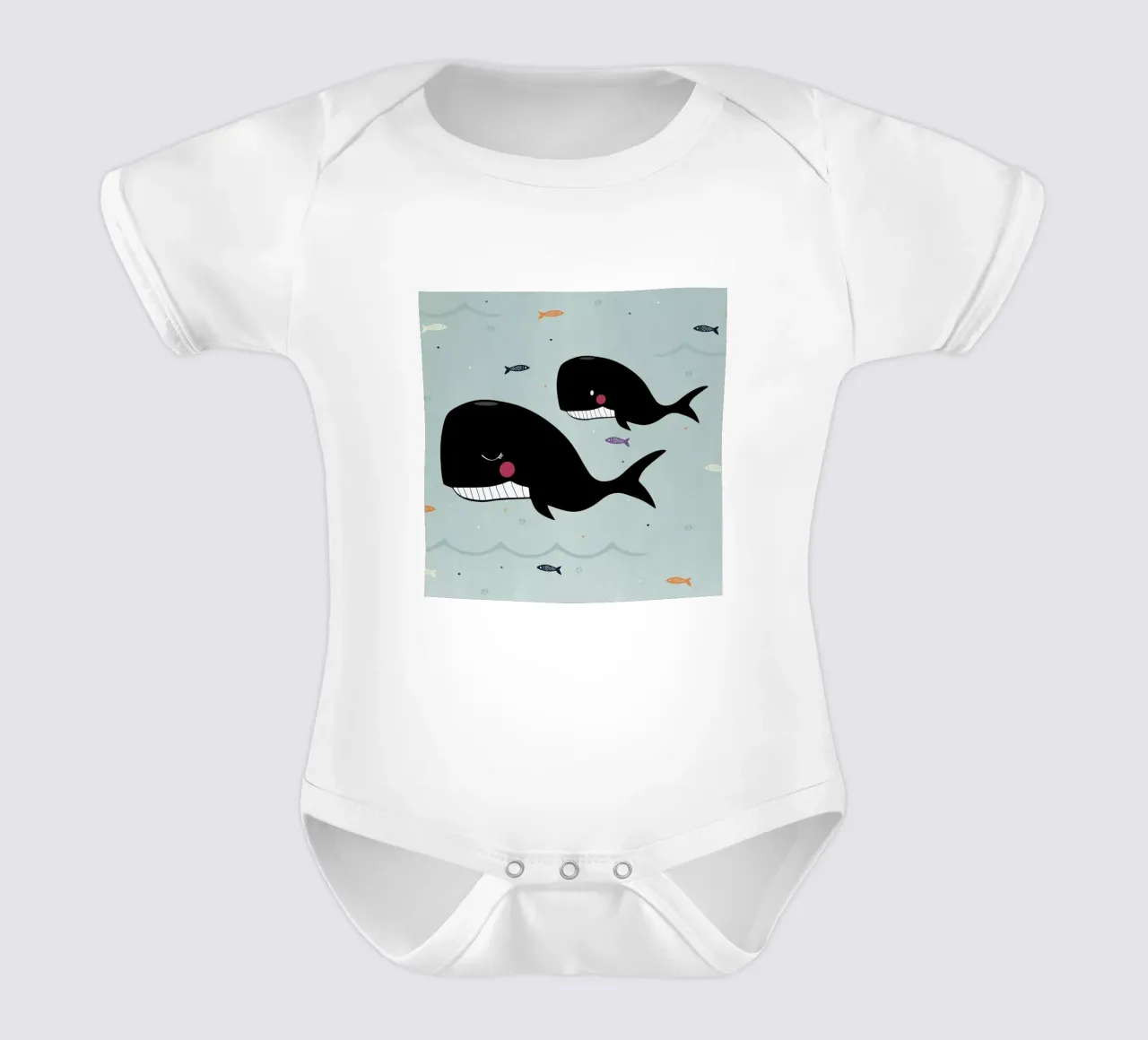 Magic Of The Ocean body neonato maniche corte da Karin Bijlsma