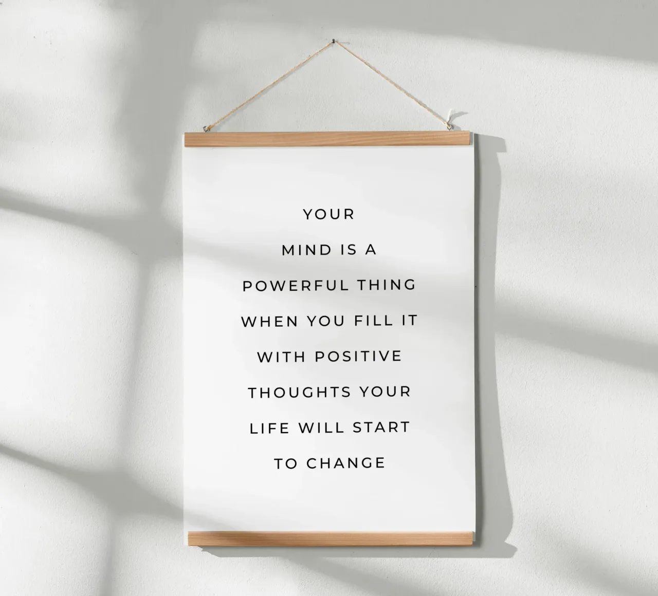 Votre esprit est une chose puissante, citez poster de Paigaam Studio