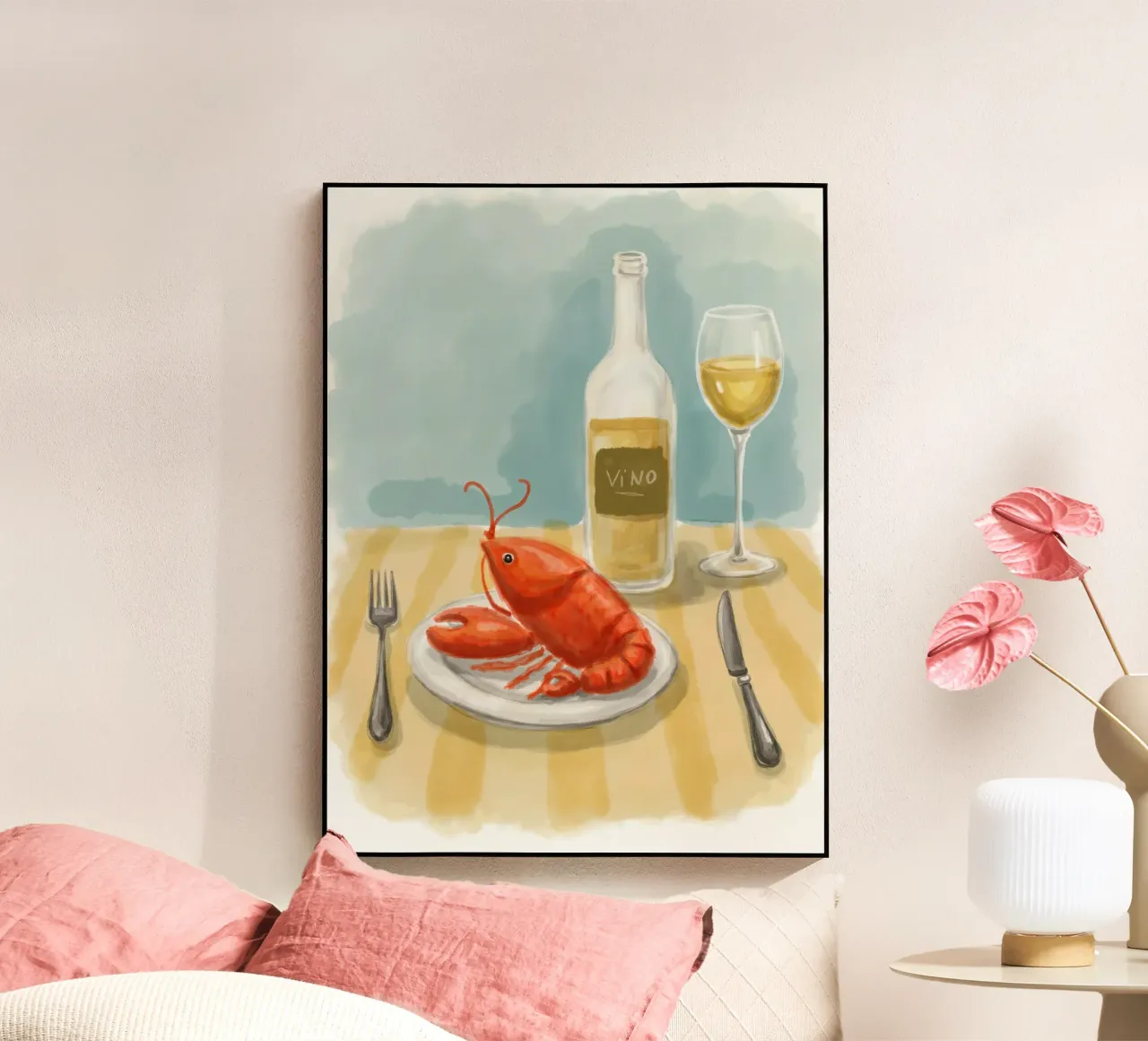 Vino bianco plexiglass da Indigo Rain
