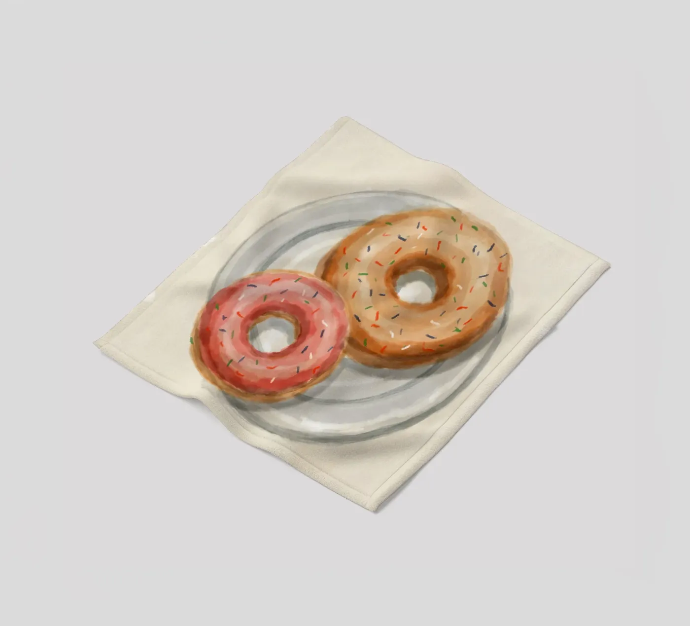 Donuts fleece blanket by Indigo Rain