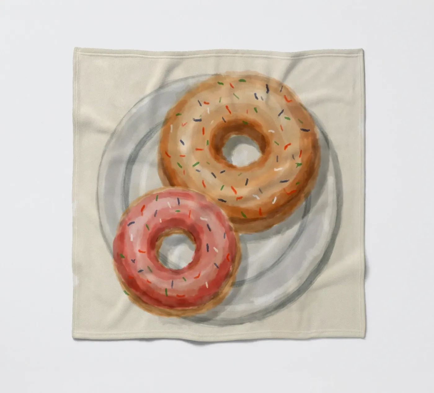 Donuts fleece blanket by Indigo Rain