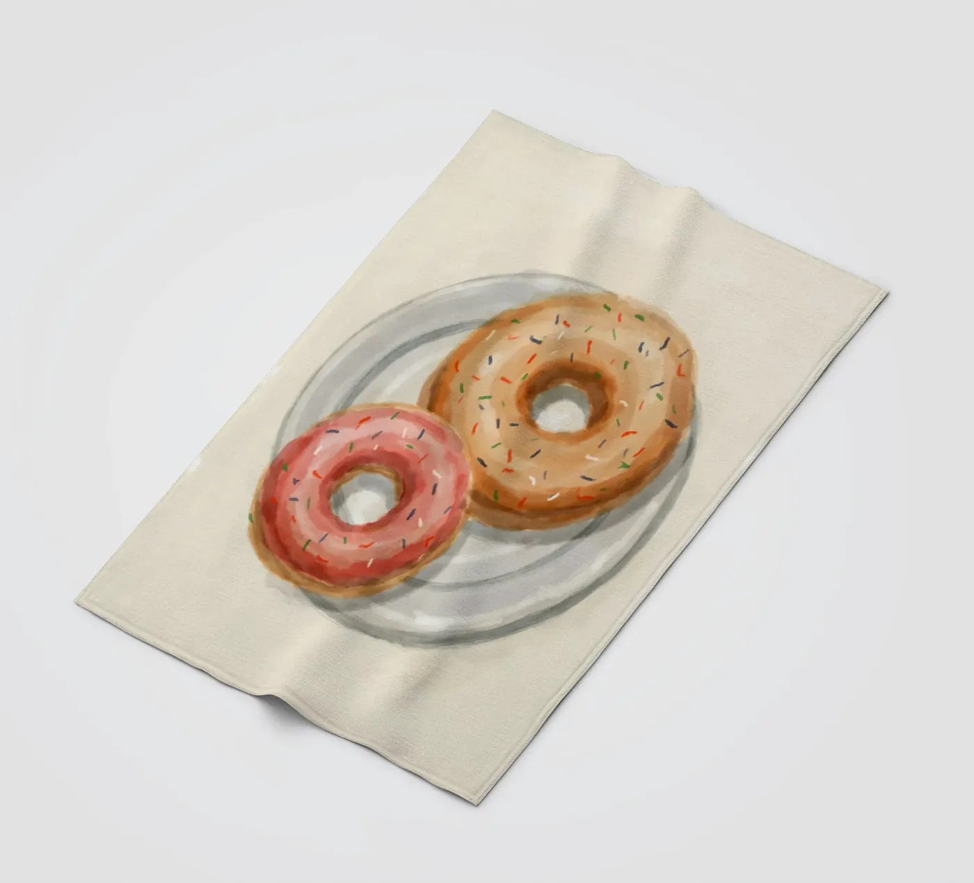 Donuts fleece blanket by Indigo Rain