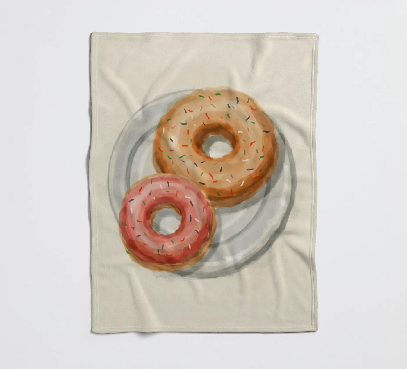 Donuts fleece blanket by Indigo Rain