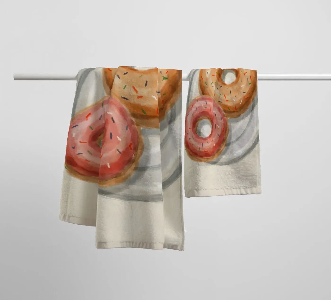 Donuts badhanddoek van Indigo Rain