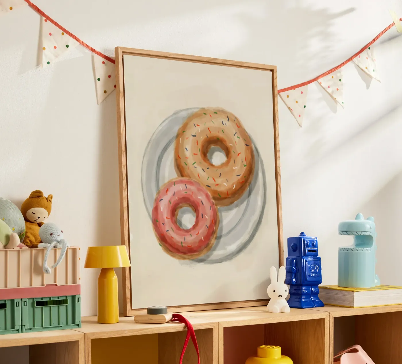 Donuts acryl van Indigo Rain