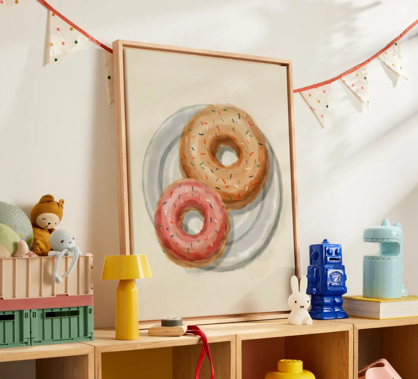 Donuts canvas by Indigo Rain