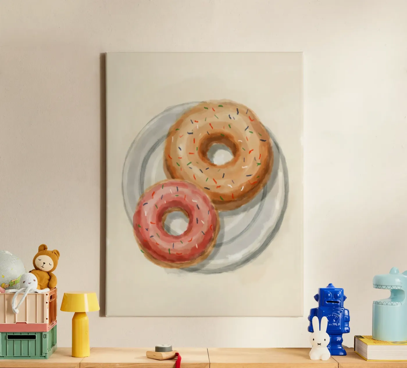 Donuts canvas by Indigo Rain