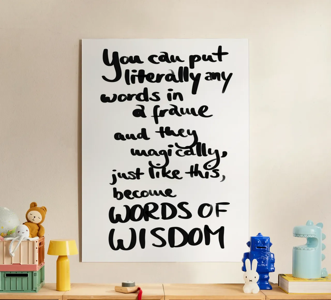 Parole... 1 plexiglass da words-in-frames