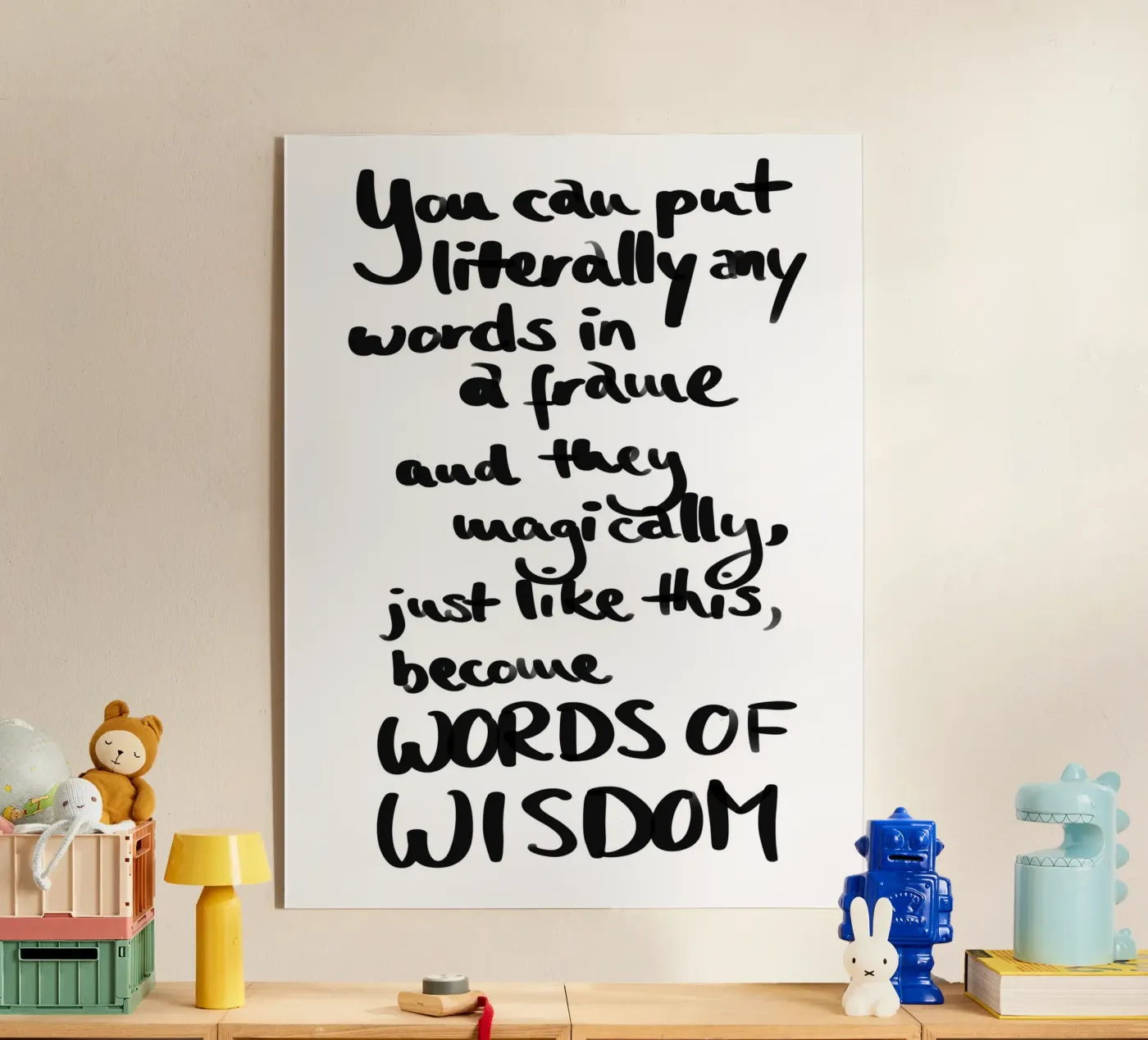 Parole... 1 plexiglass da words-in-frames