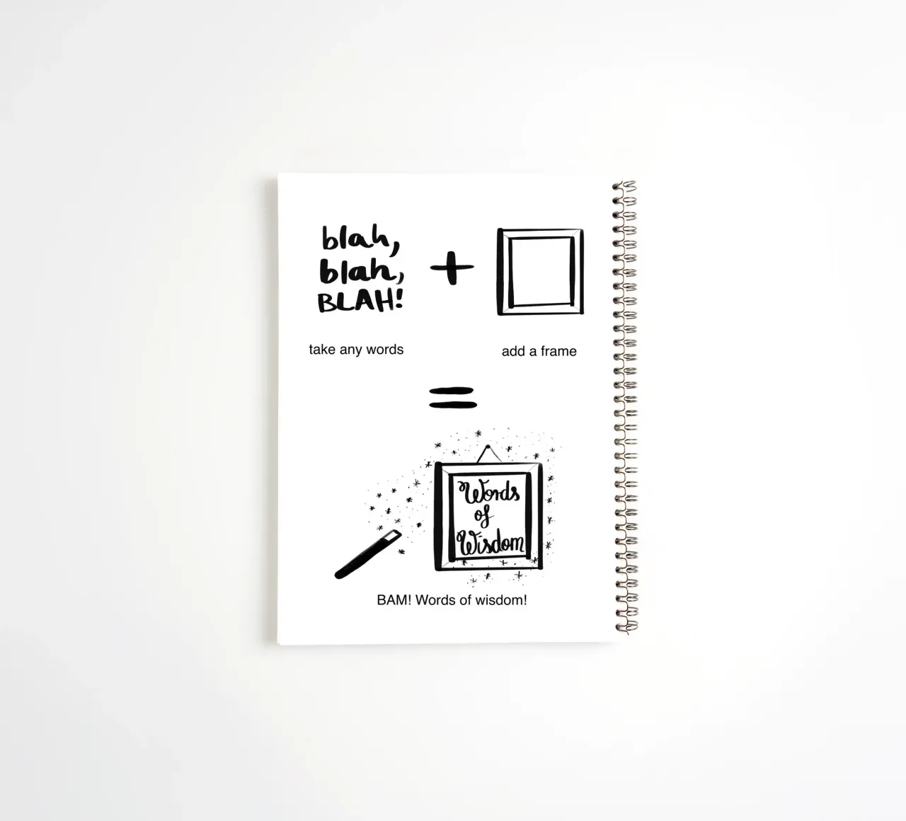 Words... 3 spiral notebook by words-in-frames