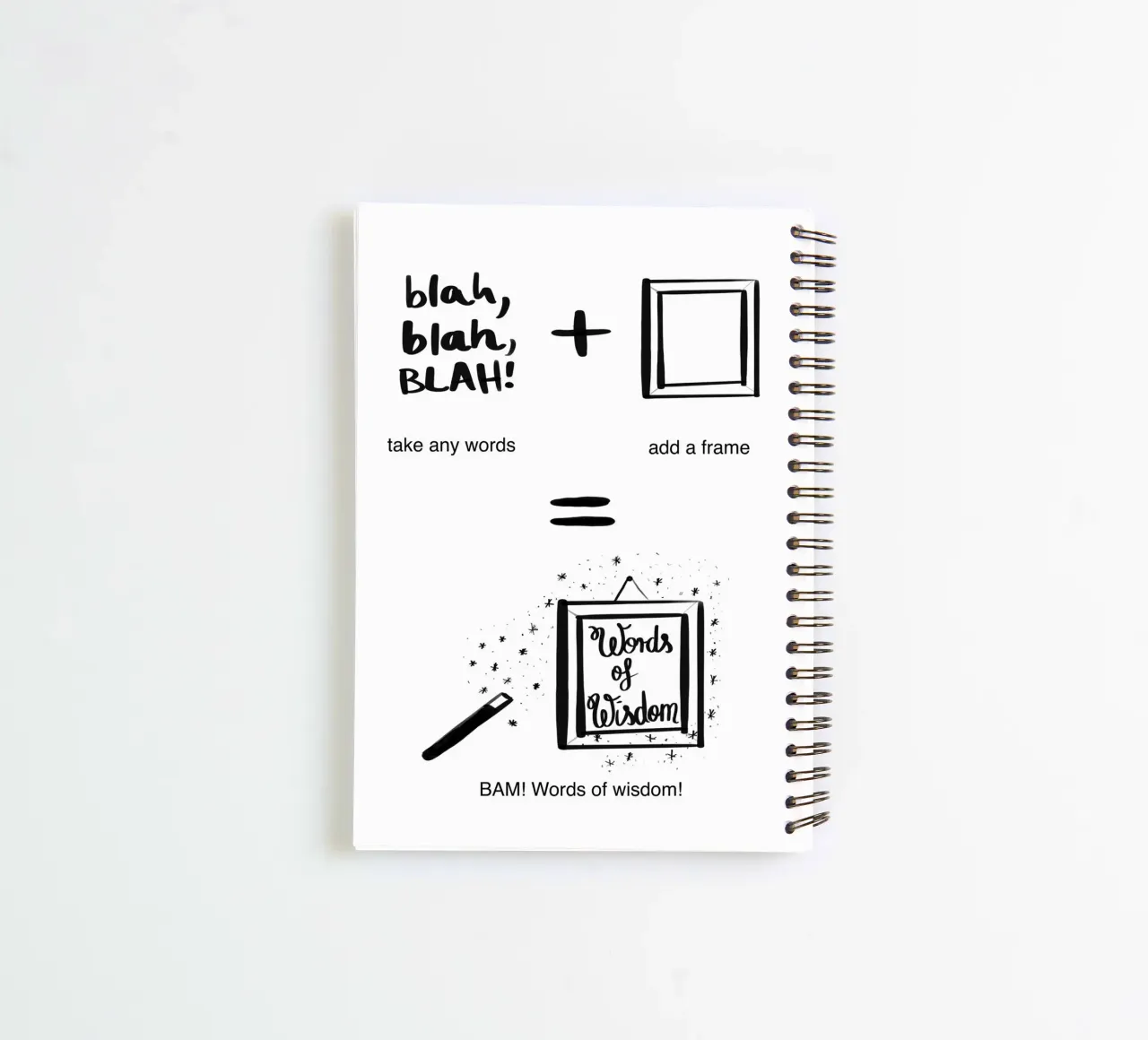 Words... 3 spiral notebook by words-in-frames