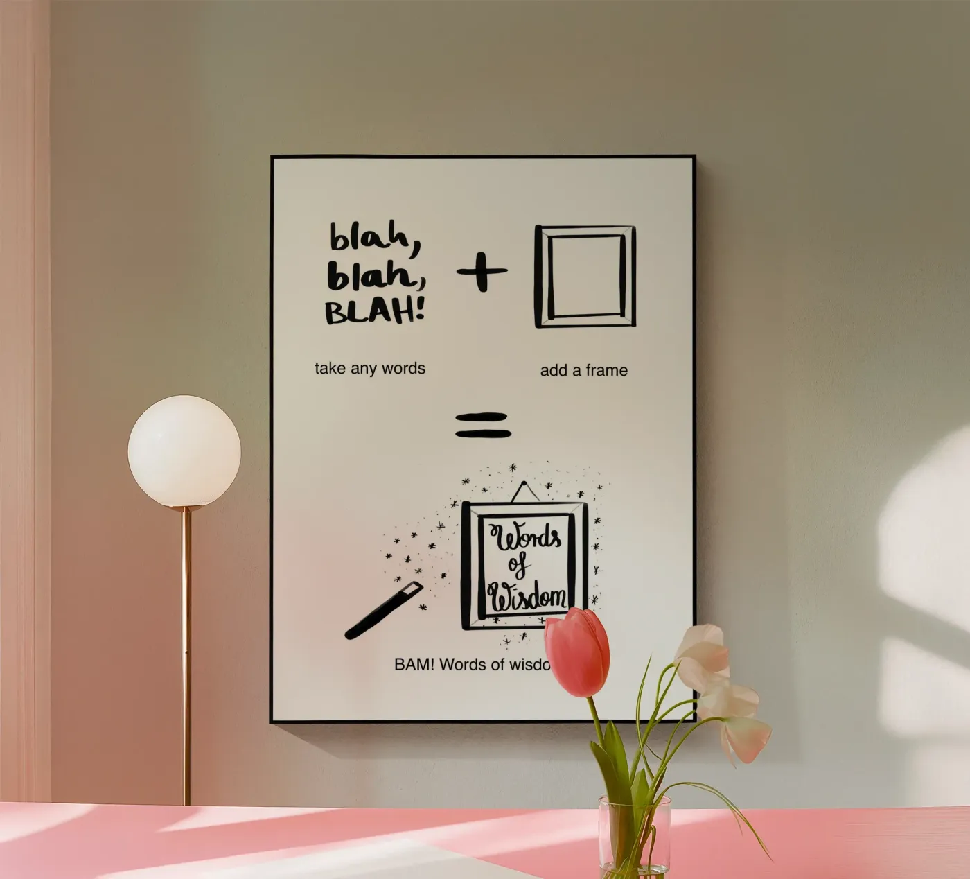 Parole... 3 plexiglass da words-in-frames