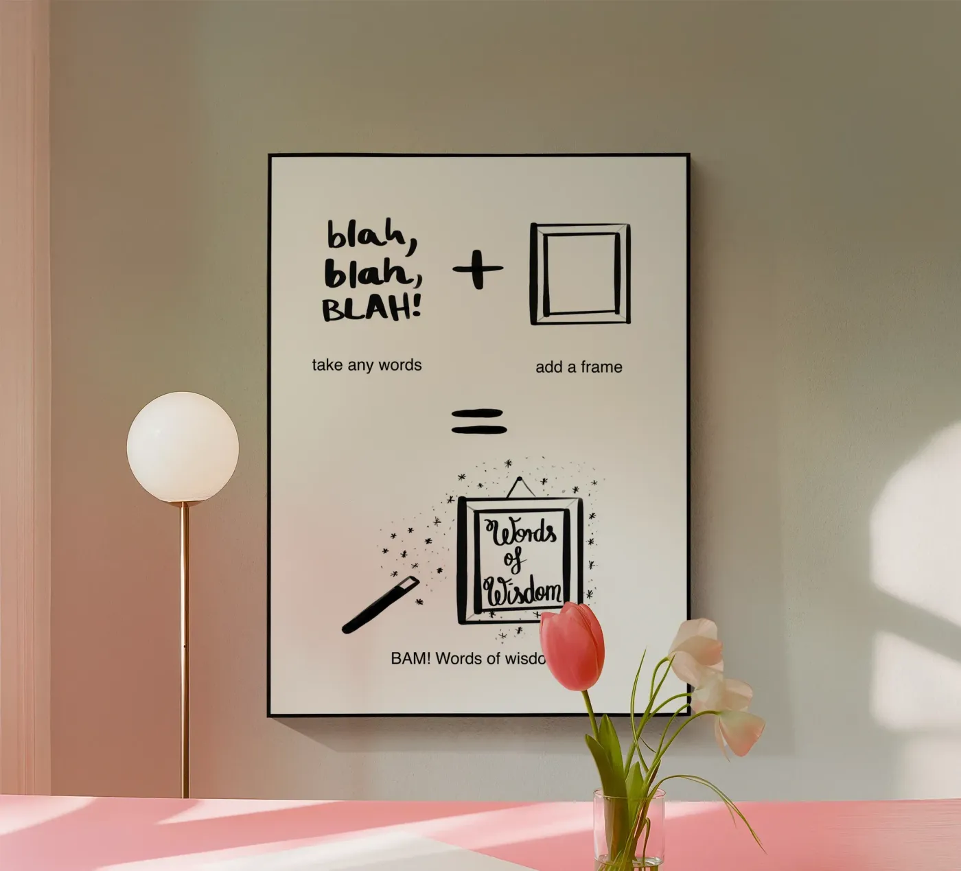 Words... 3 plexiglass da words-in-frames