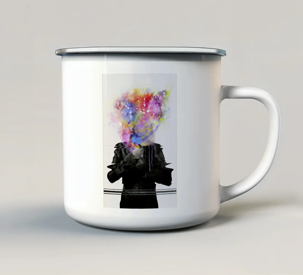 Glitch Mob tazza in smalto da Dániel Taylor