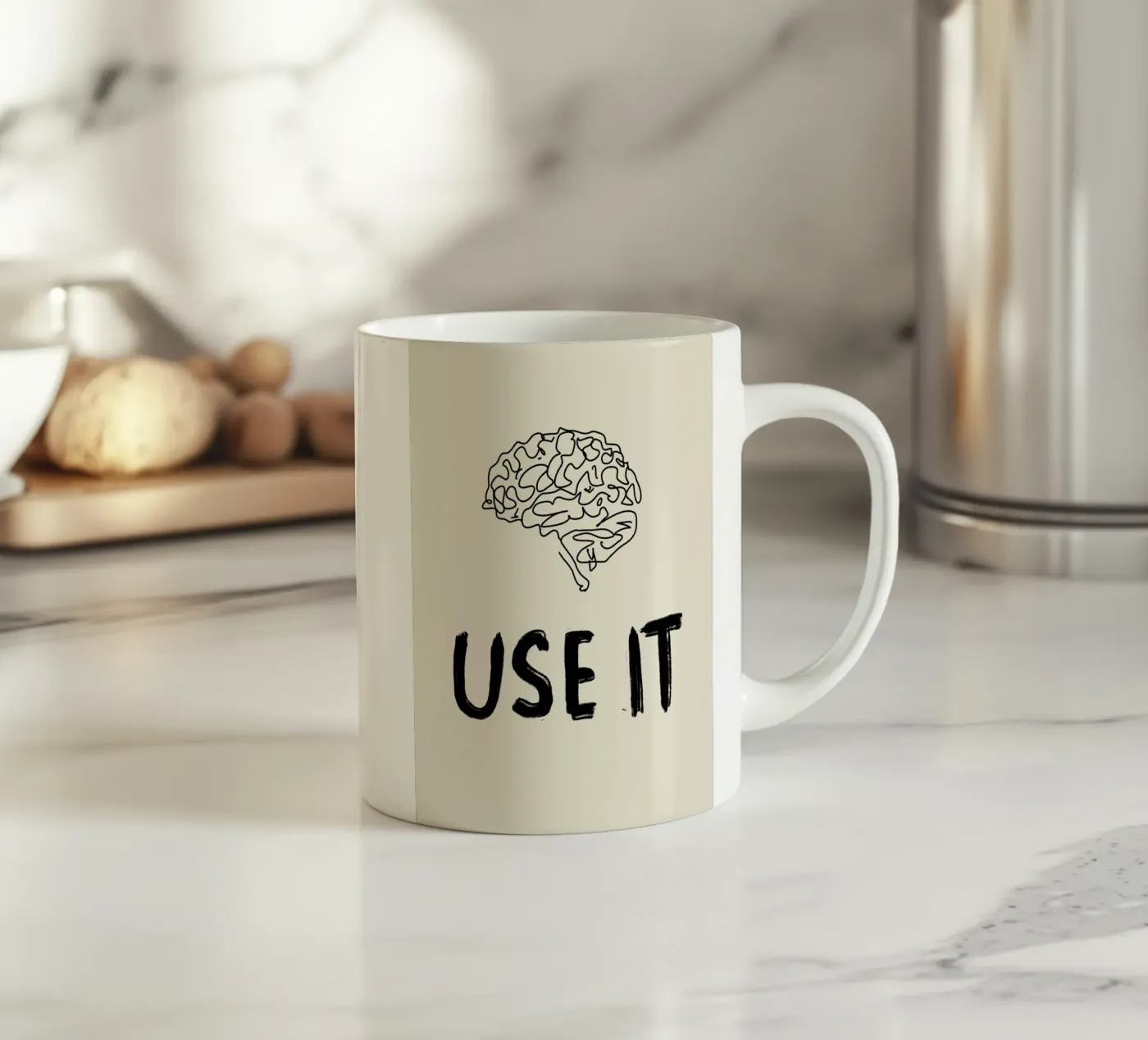 Use It ceramic mug by treechild