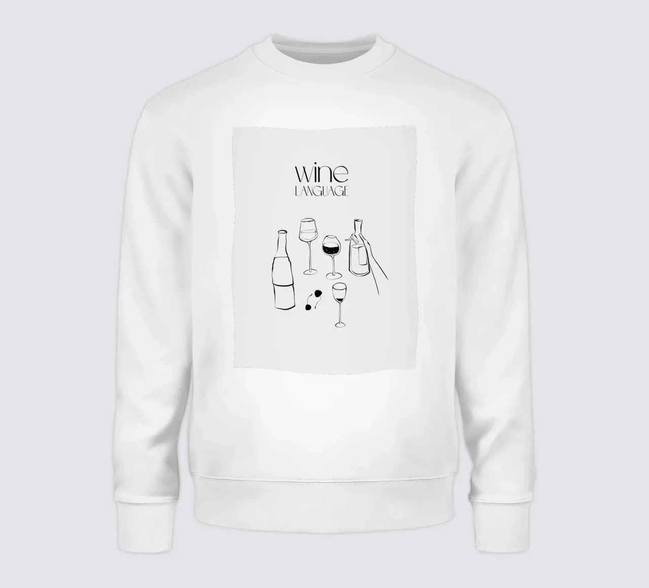 Wine Language felpa da treechild