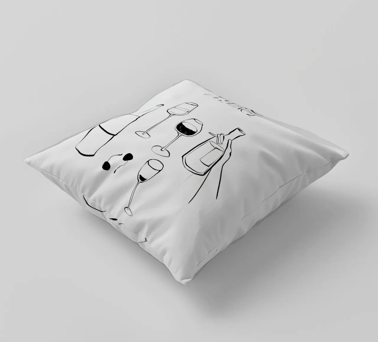 Wine Language cuscino da treechild