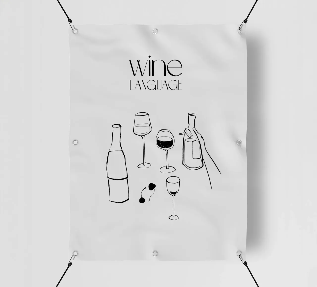 Wine Language telo in pvc da treechild